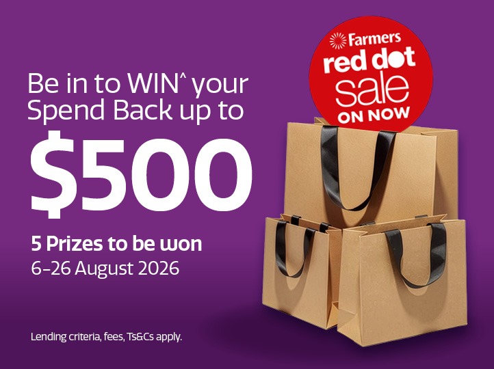 Be in to win^ your spend back up to $500.