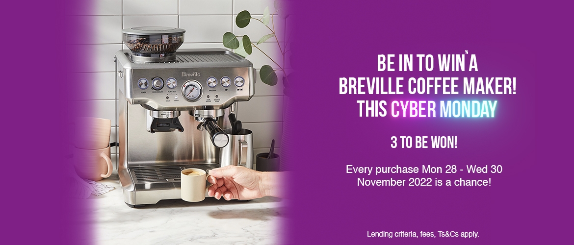 Be in to WIN% 1 of 3 Breville Coffee Makers this Cyber Monday!