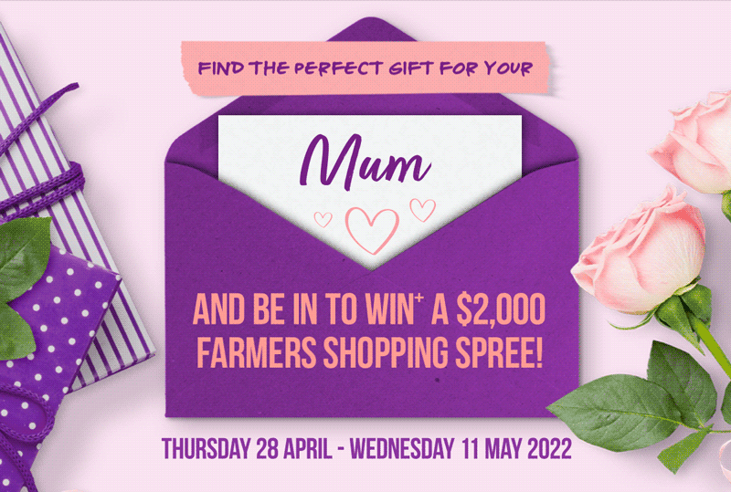 Go in the draw to Win+ a $2000 shopping spree Every purchase between 28 April - 11 May puts you in the draw !