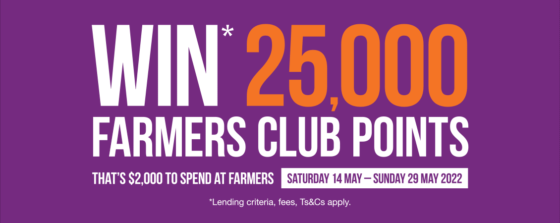 May Madness – Your chance to win 25,000 Farmers Club Card Points!
