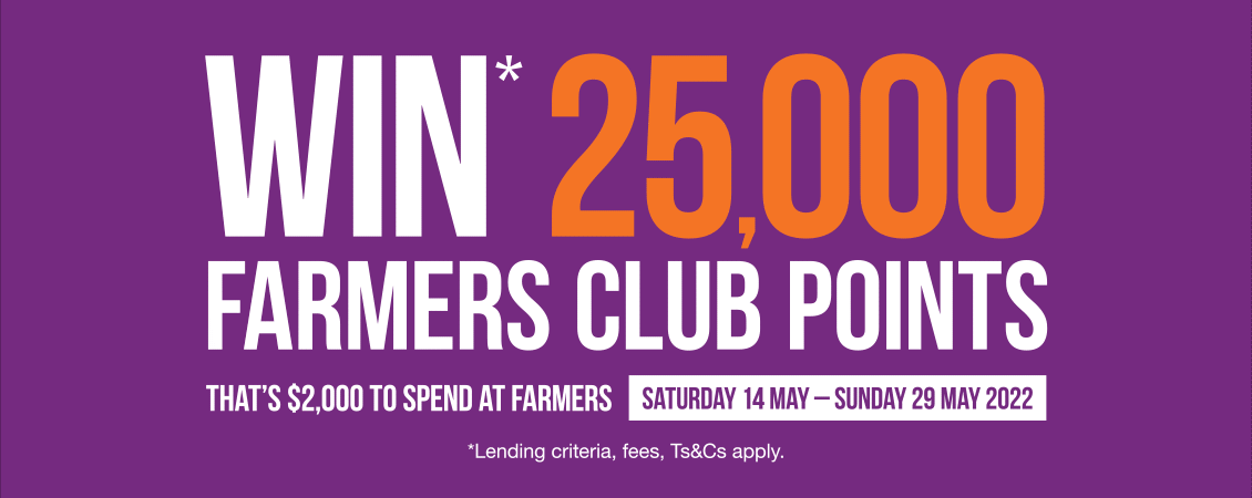 May Madness – Your chance to win 25,000 Farmers Club Card Points! May Madness – Your chance to win 25,000 Farmers Club Card Points!