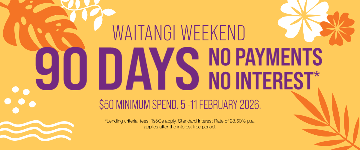 Enjoy 90 days no payments, no interest*