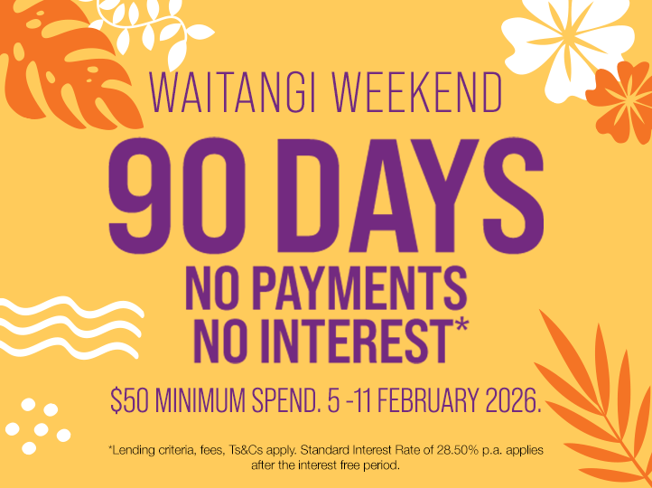 Enjoy 90 days no payments, no interest*