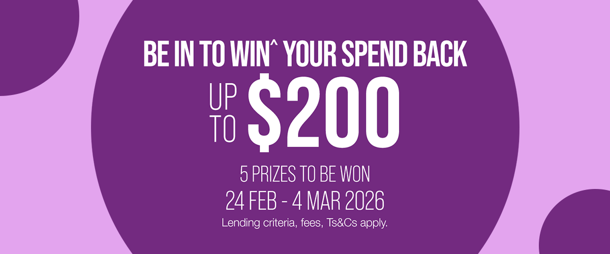 Be in to win^ your spend back up to $200.