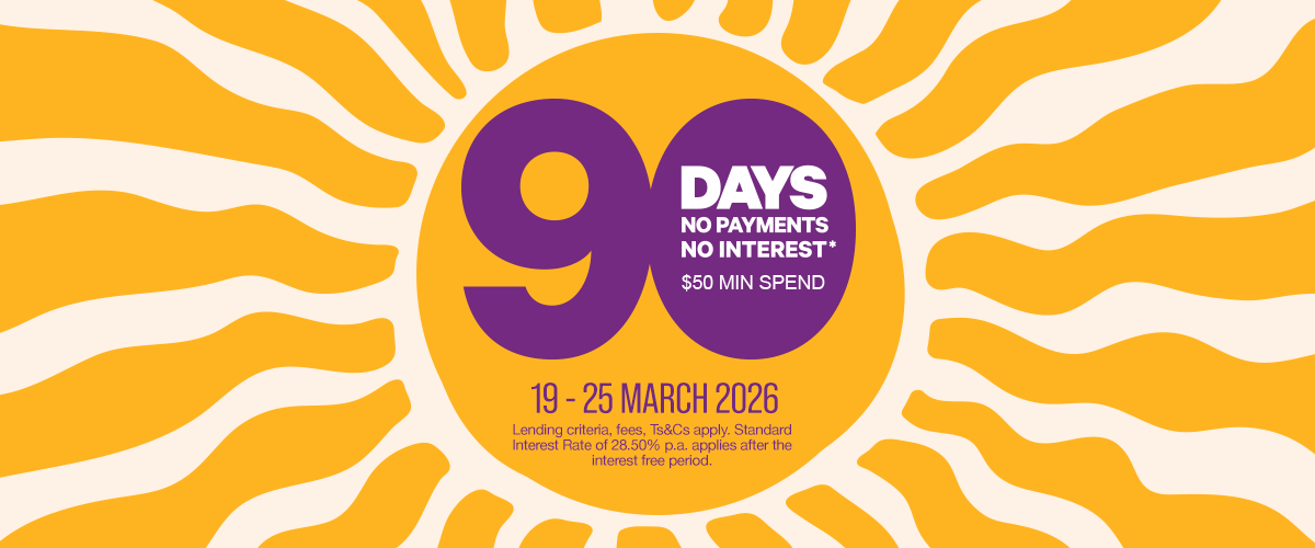 Enjoy 90 days no payments, no interest*