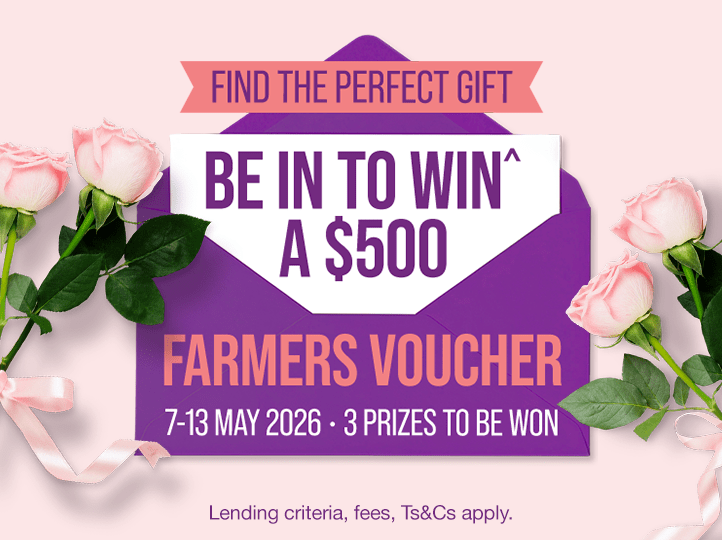Be in to win^ a $500 Farmers gift voucher this Mother's Day.