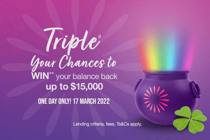 Triple# your chances this St Patrick's day to WIN** back your balance up to $15,000 Every purchase made on your Farmers Finance Card on 17 March 2022 puts you in the draw three times!!