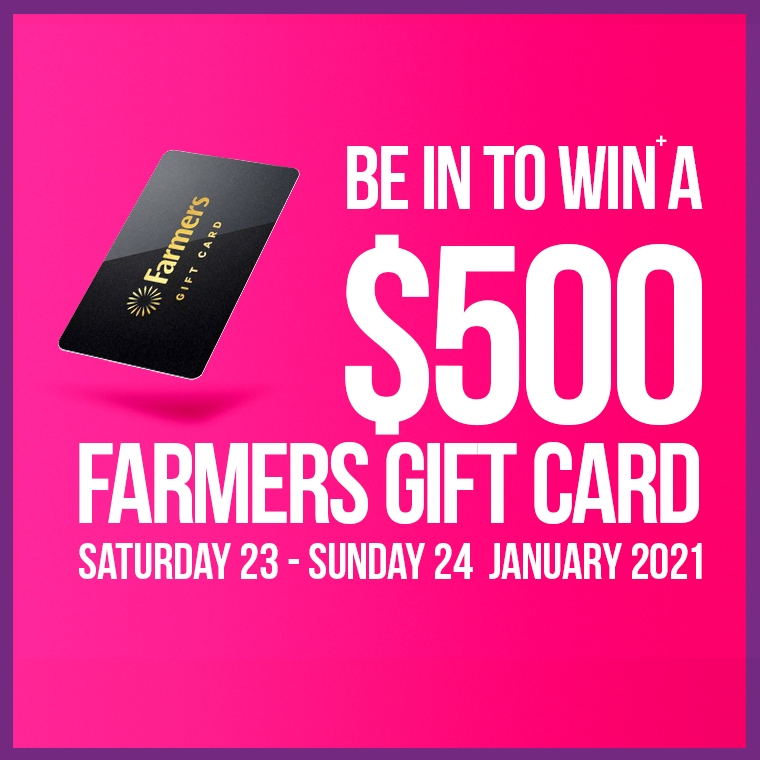 Be in to win+ a $500 Farmers gift card