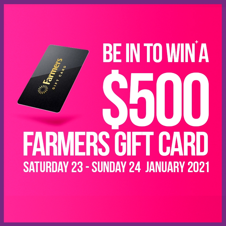 Be in to win+ a $500 Farmers gift card Be in to win+ a $500 Farmers gift card