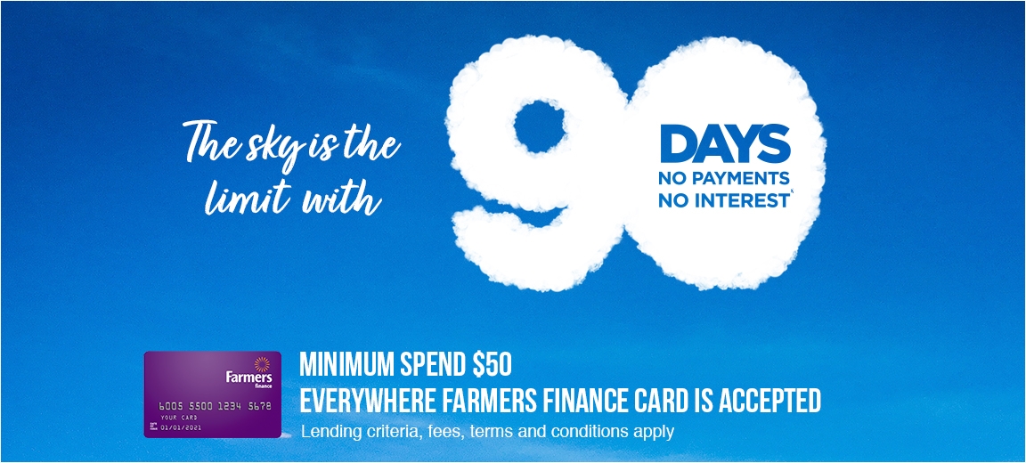 Shop with 90 days to pay* all weekend long
