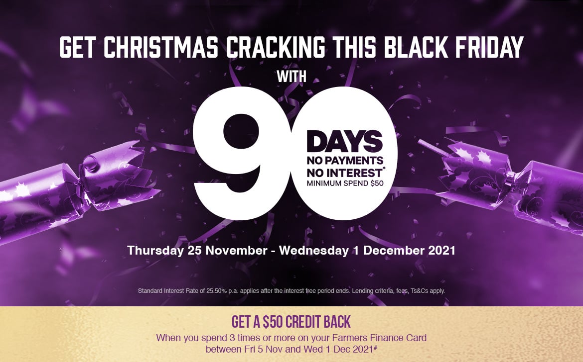Black Friday 90 days no payments no interest