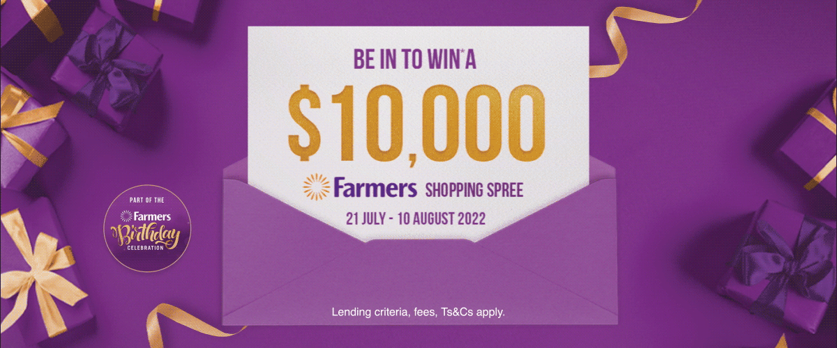 Double chances to WIN* $10,000 of Farmers gift cards this weekend