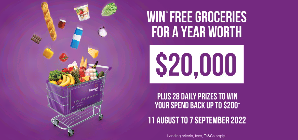 WIN* free groceries for a year worth $20,000!