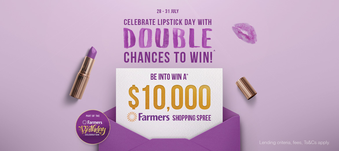 Shop with your Farmers Finance Card and be in to WIN* $10,000 of Farmers gift cards! Shop with your Farmers Finance Card and be in to WIN* $10,000 of Farmers gift cards!