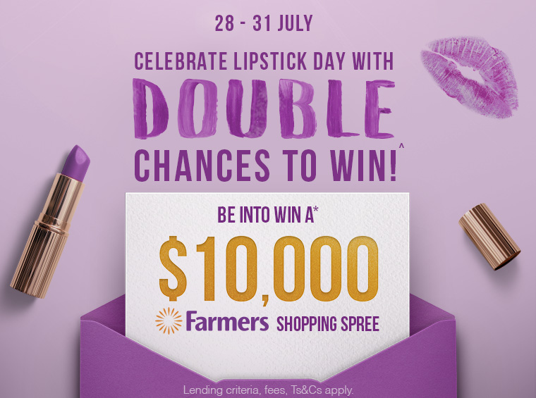 Shop with your Farmers Finance Card and be in to WIN* $10,000 of Farmers gift cards! Shop with your Farmers Finance Card and be in to WIN* $10,000 of Farmers gift cards!