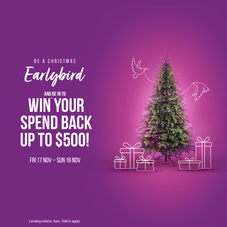 Win your spend back up to 500 x 3 Farmers Finance Card