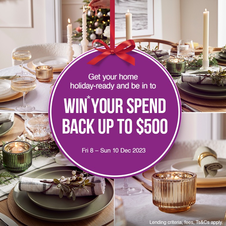  Win your spend back 3 x $500