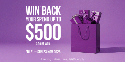 This weekend WIN** your spend back, up to $500!