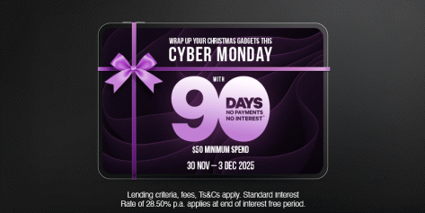 Get Cyber Monday sorted with 90 Days no payments no interest^
