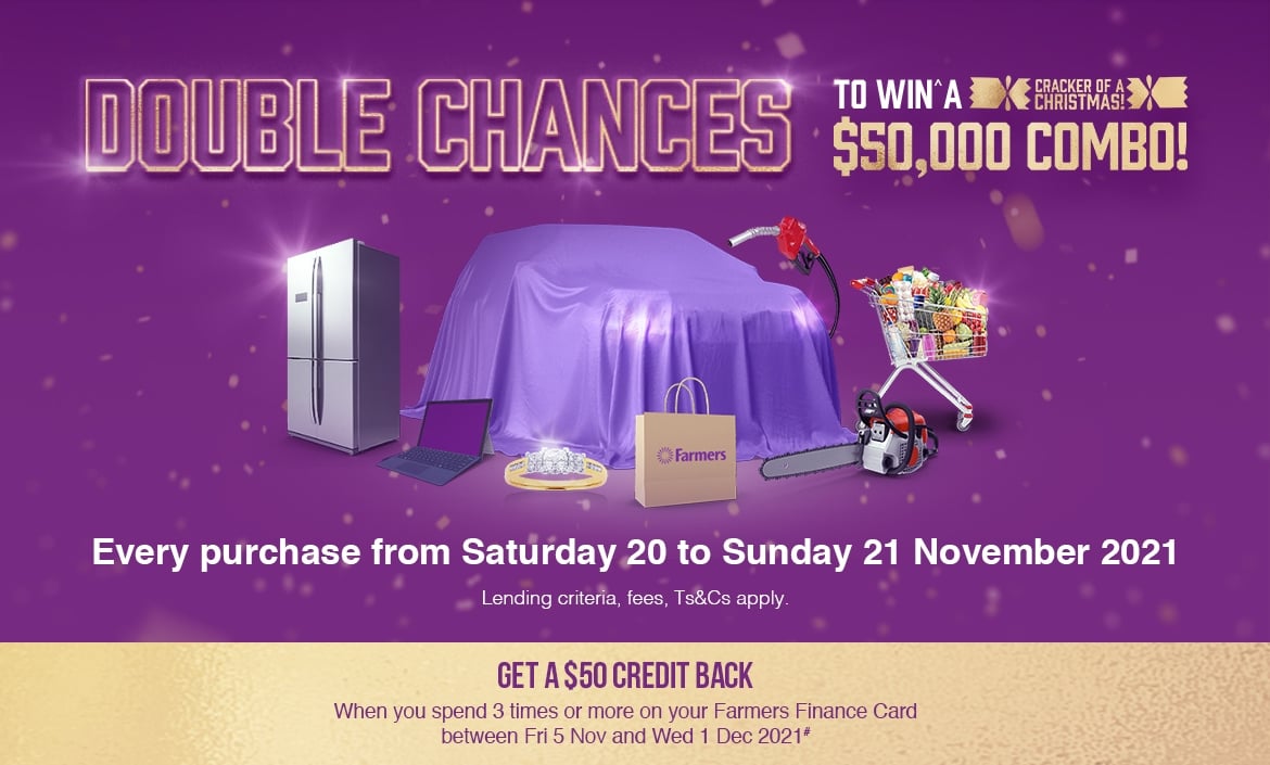 Double Chances to win a $50,000 combo!