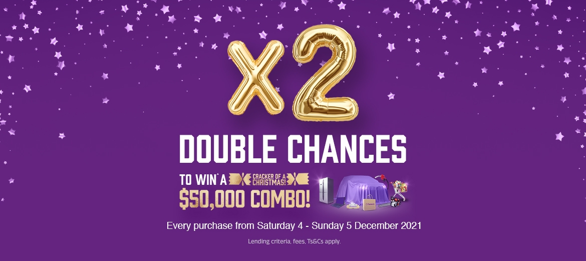 Get double chances to win with your Farmers Finance Card