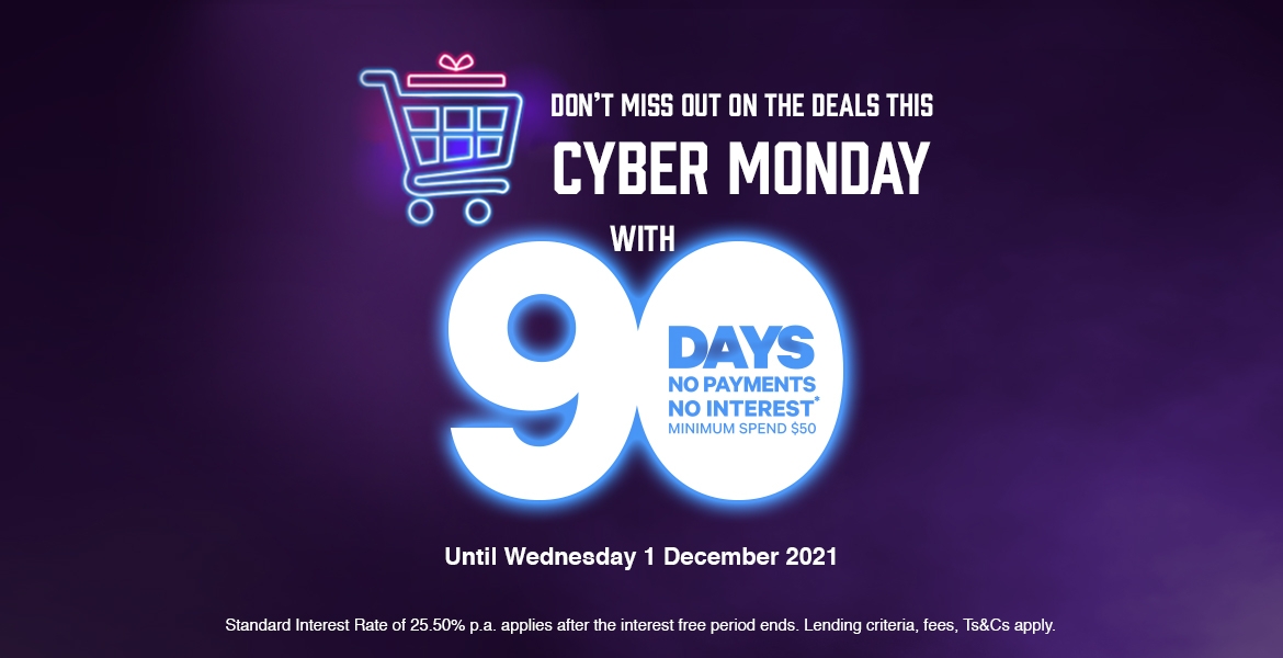 Cyber Monday 90 days no payments no interest