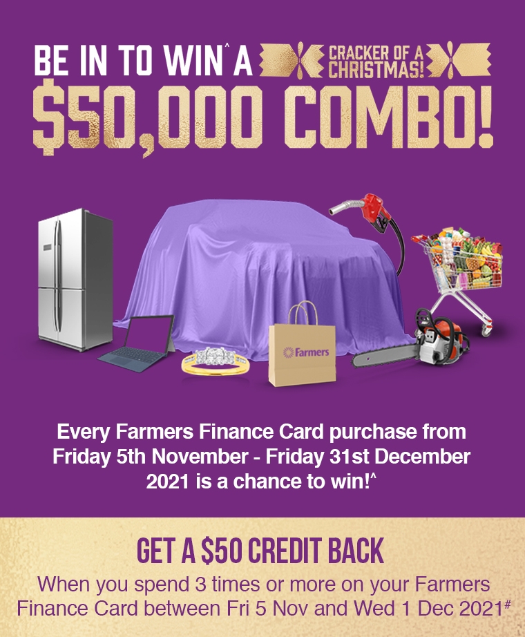 Be in to WIN^ a $50,000 cracker of a Christmas combo!