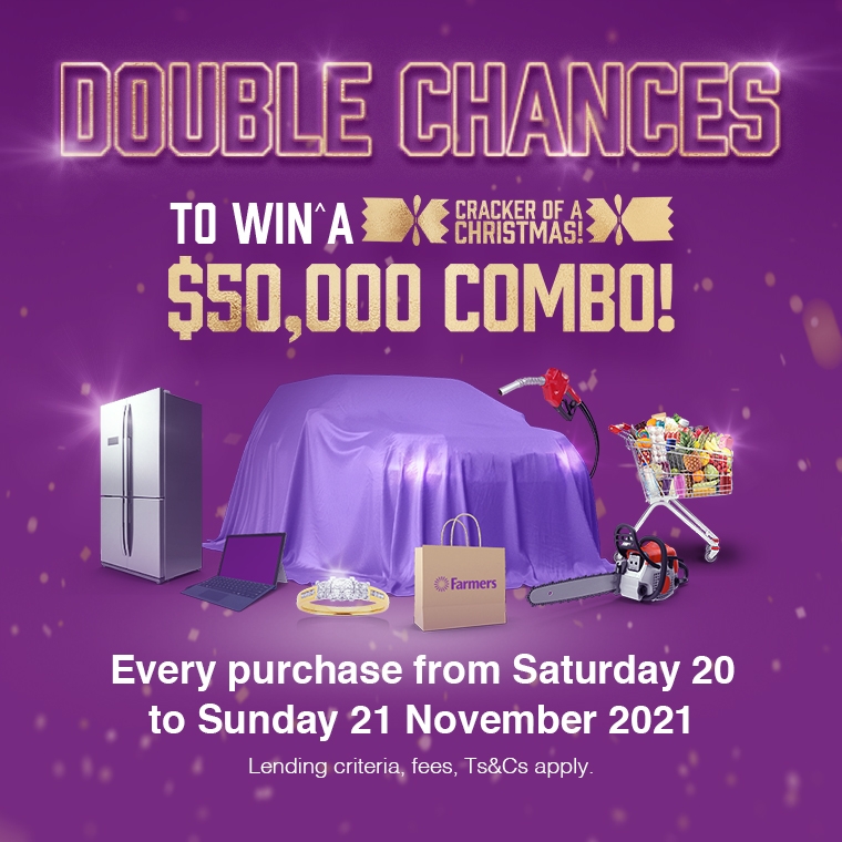 Double Chances to win a $50,000 combo!