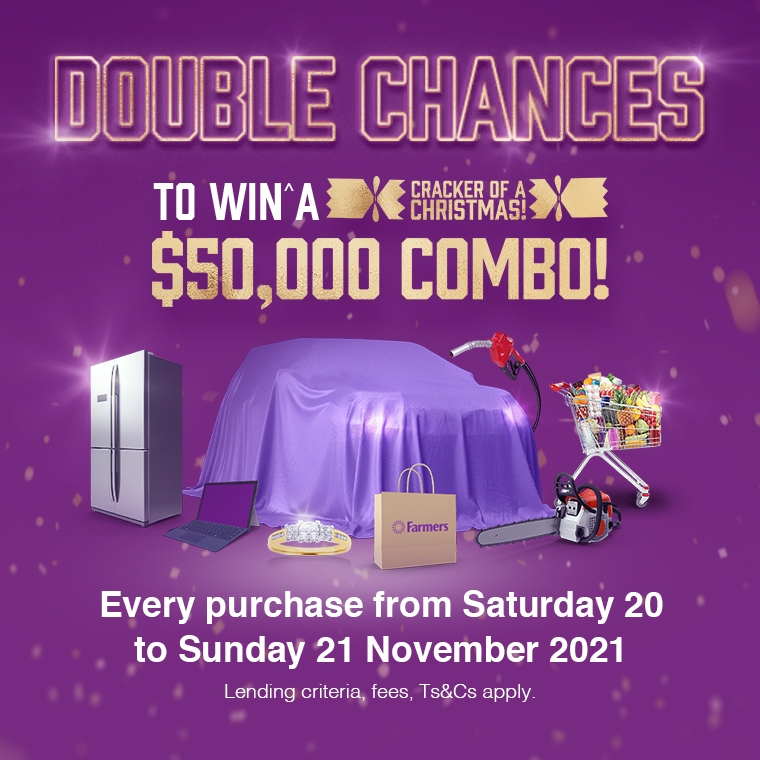 Double Chances to win a $50,000 combo! Double Chances to win a $50,000 combo!