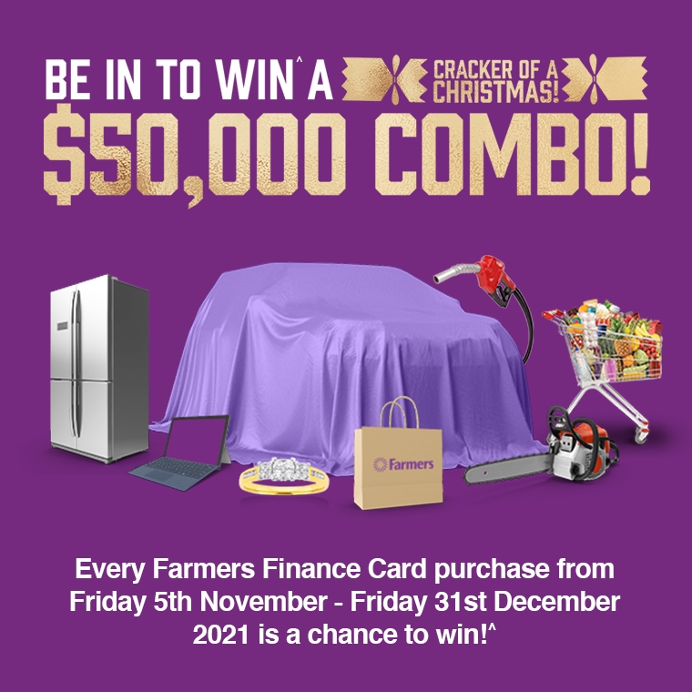 Be in to WIN^ a $50,000 cracker of a Christmas combo!