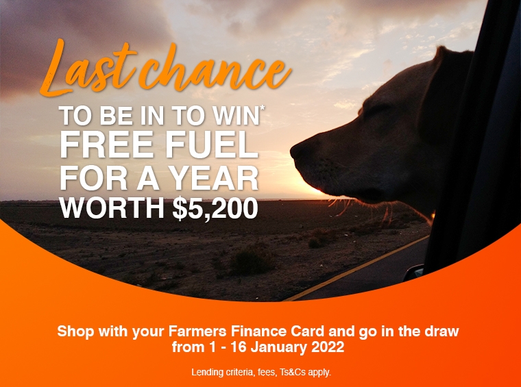 last chance to win* free fuel for a year worth $5,200