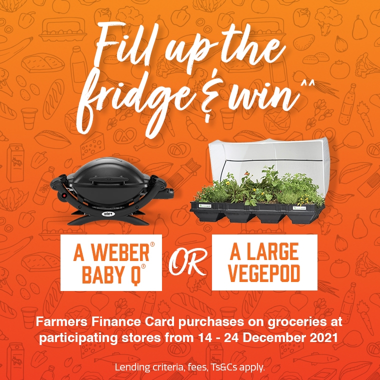 win# either a Weber® Baby Q® or a large VegePod win# either a Weber® Baby Q® or a large VegePod